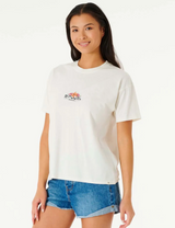 Rip Curl Brighter Sun Relaxed Tee Womens Bone