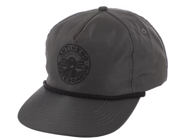 Anti Hero Stay Ready Rope Hat Dark Charcoal Snapback