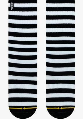 Merge4 Witch Stocking REPREVE Socks Black White Mens Large sz (7-12)