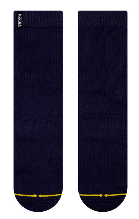 Merge4 Solid Crew REPREVE Socks Deep Sea Mens Large sz (7-12)