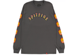 Spitfire Old E Bighead Longsleeve Tshirt Charcoal Gold Red M