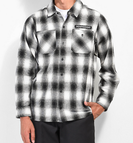 Independent Tilden Flannel Black White S