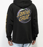 Santa Cruz Holo Wave Dot Hoodie Relaxed Mineral Wash