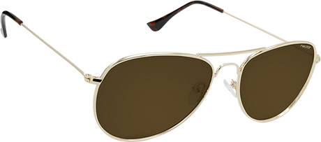 NECTAR SUNGLASSES KITTY HAWK GOLD METAL/AMBER