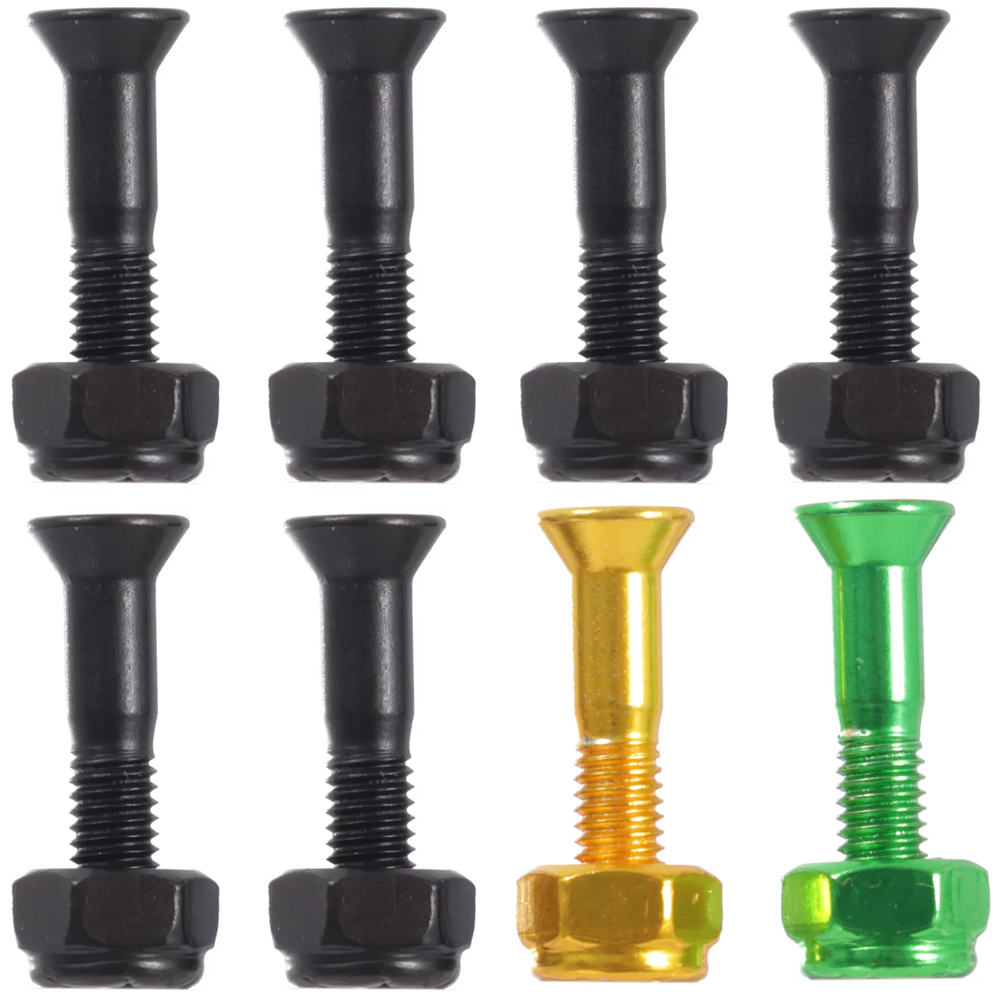 Shake Junt Bolts Hardware Black Green Yellow 7/8 Phillips
