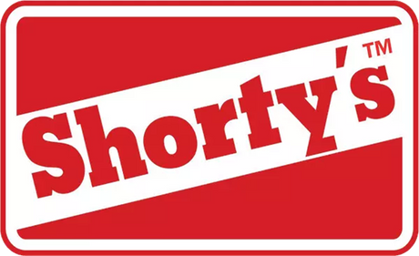 Shortys OG Sticker Decal Red Whtie 2.5 inch