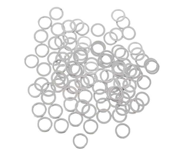 Social Speed Rings 100 pack Silver 8mm