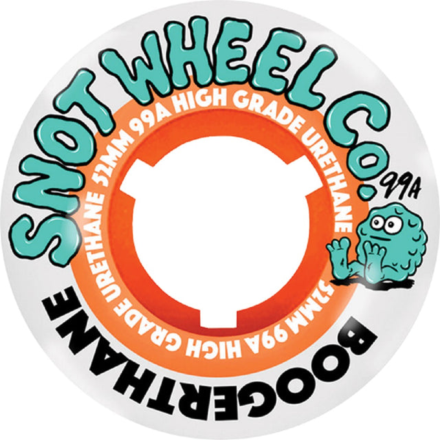 Snot Boogerthane Team Wheels Set White Orange 52mm 99a