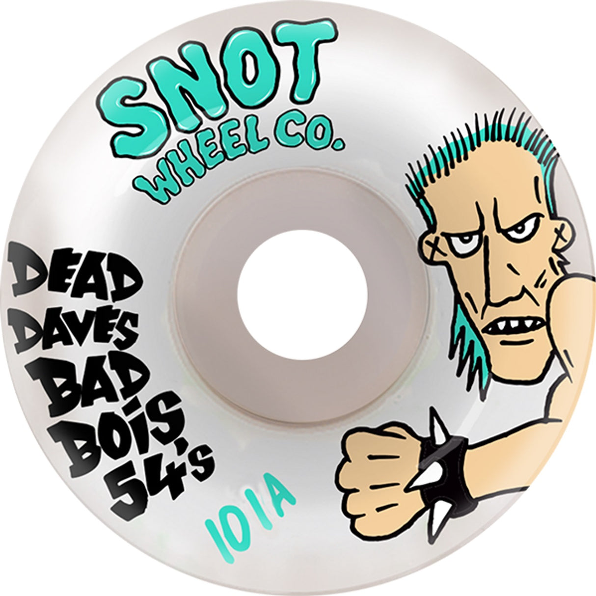Snot Dead Dave Bad Boi Wheels Set Glow White 52mm 101a