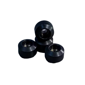 Social Fingerboard Classics Wheels Black 7mm w Bearings (4pack)