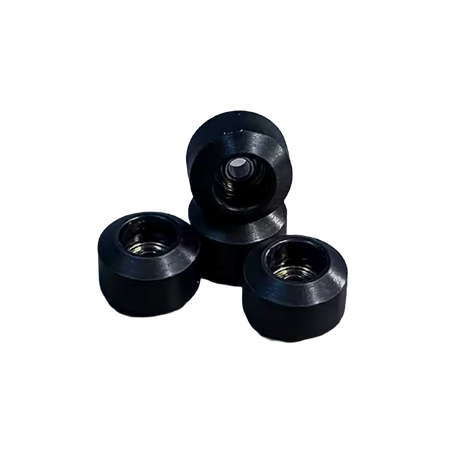 Social Fingerboard Classics Wheels Black 7mm w Bearings (4pack)