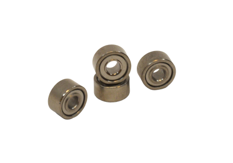 Social Apex Fingerboard Bearings Silver Abec3 (4pk)