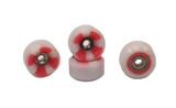 Social Clouds Dual Duromoter Pro Fingerboard Wheels Red White 60d Soft
