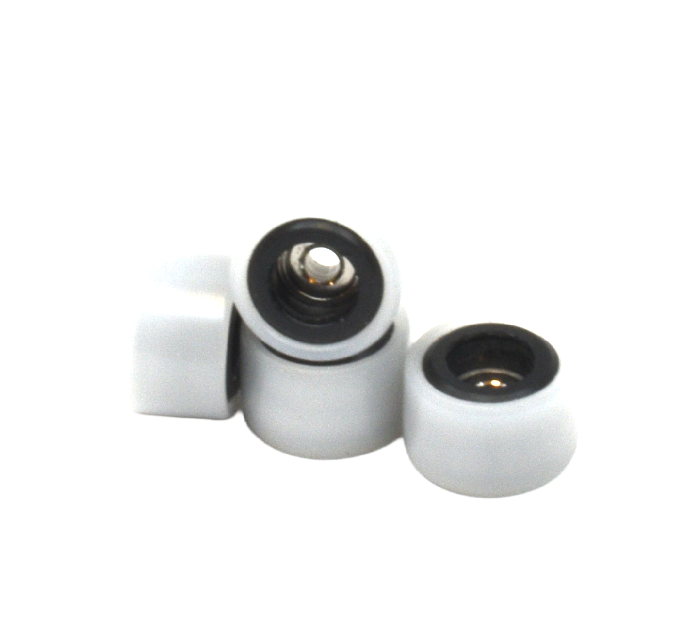 Social Dual Duros Pro Fingerboard Wheels Black White 7.8mm x 5.1w