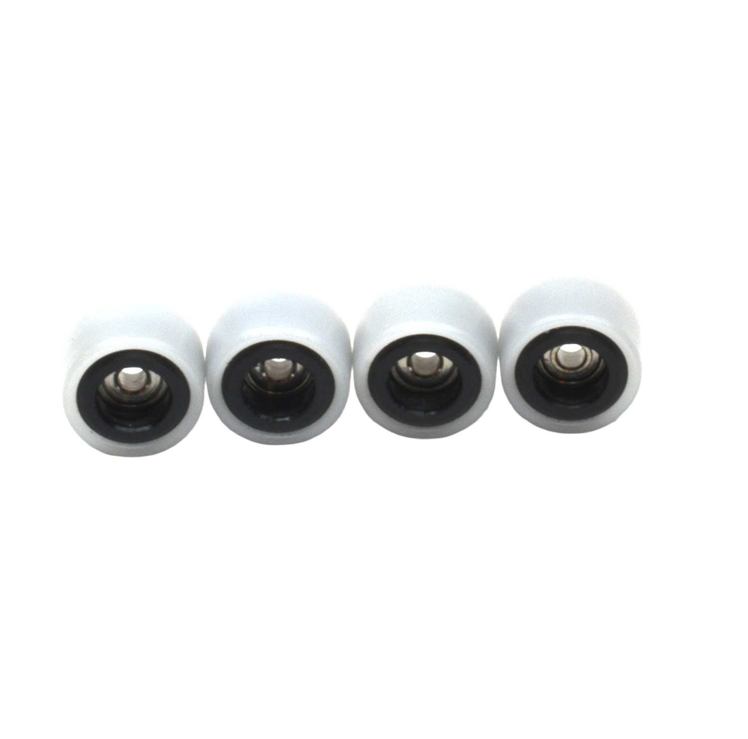 Social Dual Duros Pro Fingerboard Wheels Black White 7.8mm x 5.1w