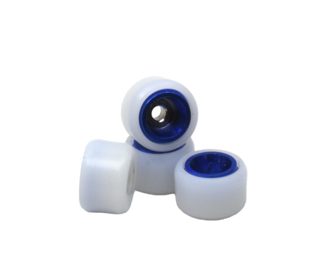 Social Metal Core Dual Duro Fingerboard Wheels Blue White 7.5mm x 5w