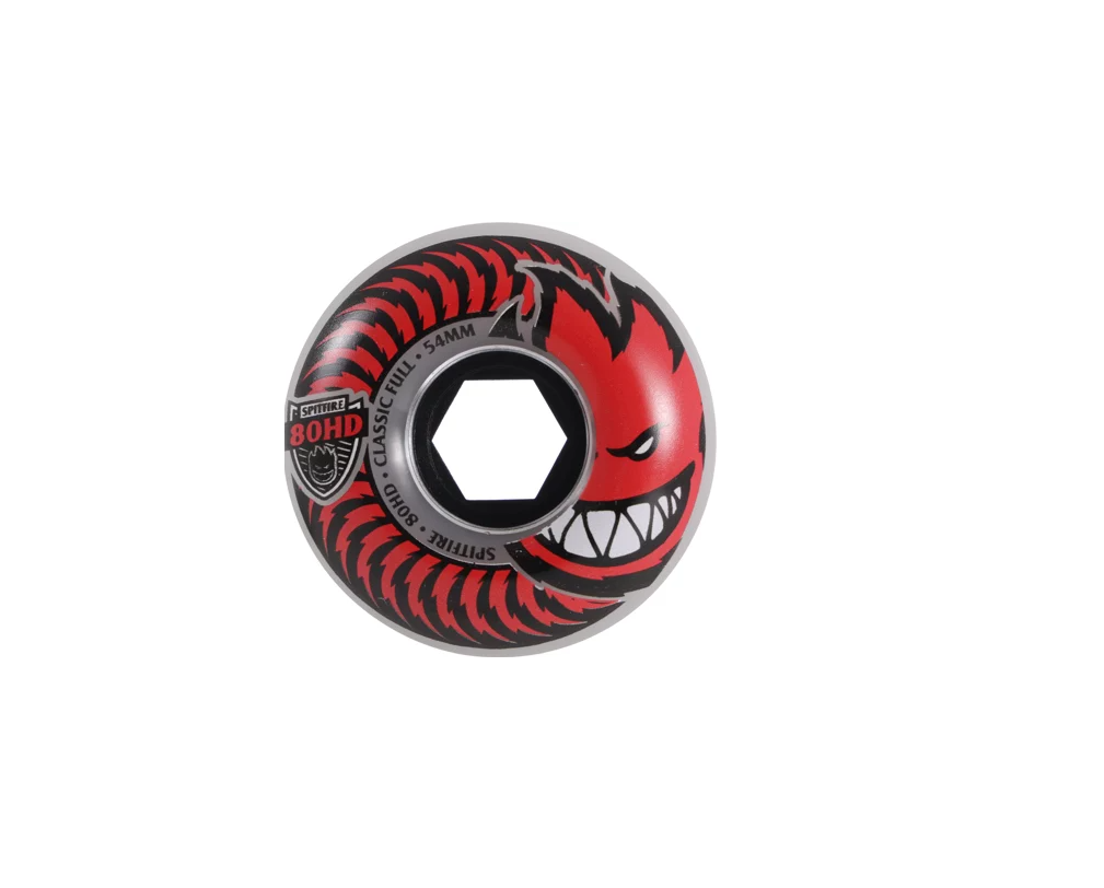 Spitfire 80HD Charger Classic Wheels Set Clear Red 54mm