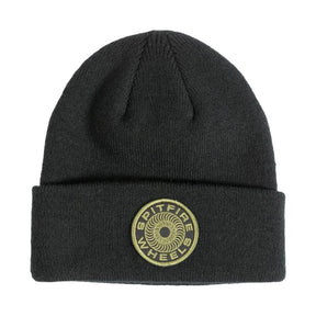 Spitfire Classic 87 Swirl Patch Beanie Black Olive OneSize