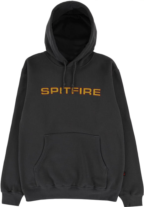 Spitfire Classic 87 Embroidered Hoodie Charcoal Red