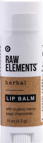 RAW ELEMENTS HERBAL RESCUE HEMP & SAGE LIP BALM