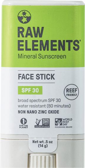RAW ELEMENTS FACE STICK .60oz SPF 30+ single