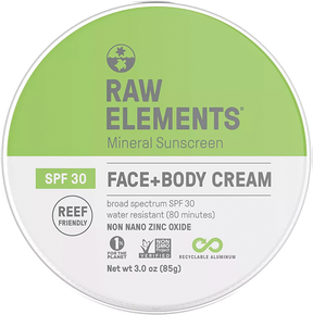 RAW ELEMENTS ECO FORMULA 30+ LOTION TIN 3oz