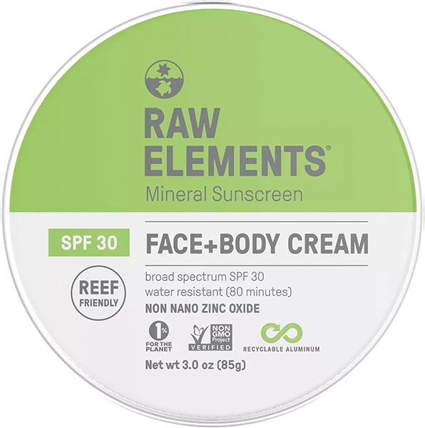 RAW ELEMENTS ECO FORMULA 30+ LOTION TIN 3oz