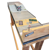Warehouse Ramps Fingerboard Park Street Course Long w Stand Grey 20x60