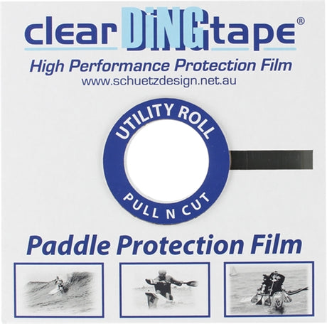 CLEAR DING TAPE PADDLE BLADE FILM 20mmX50m ROLL paddleboard