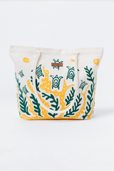 Sand Cloud Swimming Turtles Beach Tote Yellow OneSize