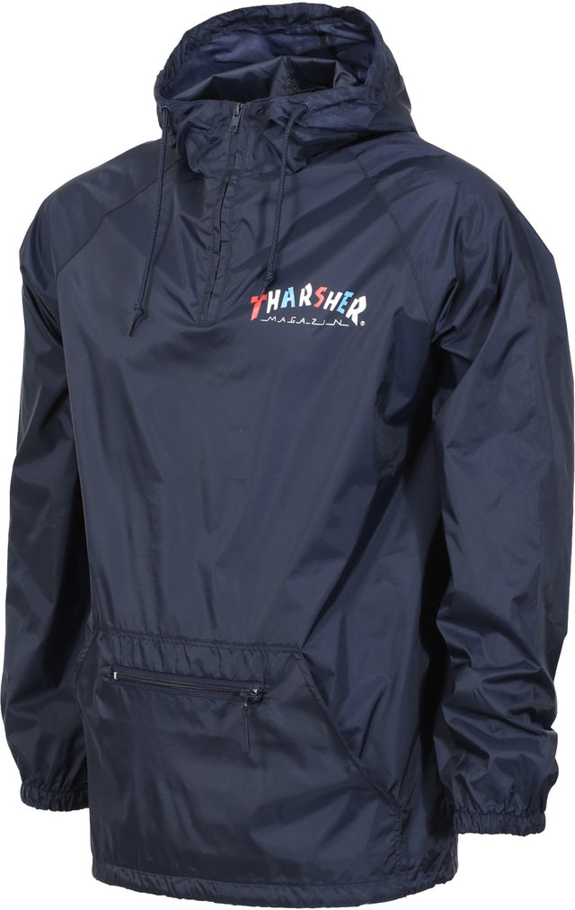 Thrasher Knock Off Anorak Hooded Jacket Navy