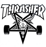 SF x Thrasher Wheel Keychain Natural Black One Size