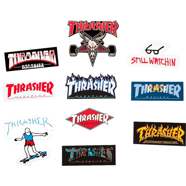 Thrasher 10 Pack Stickers Collage Assorted