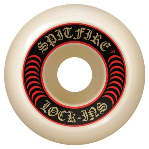 Spitfire F4 Lock Ins Wheels Set Red 53mm/101a