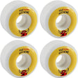 Toy Machine Sketchy Monster Wheels Set Yellow White 54mm