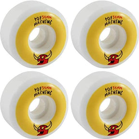 Toy Machine Sketchy Monster Wheels Set Yellow White 54mm