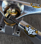 Venture V-Hollow Lights V8 Polished Trucks Silver 5.2H Set