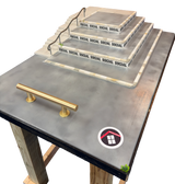 Warehouse Ramps Wallenberg Fingerboard Park w Stand Grey White 3x4