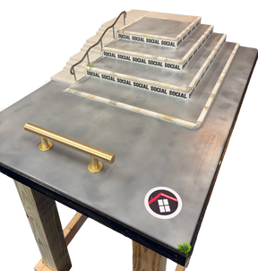 Warehouse Ramps Wallenberg Fingerboard Park w Stand Grey White 3x4