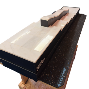 WAREHOUSE Ramps Tile Fingerboard Park Black White 1x5